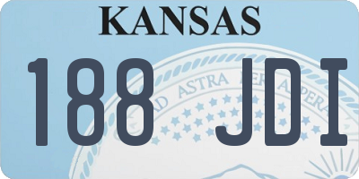 KS license plate 188JDI