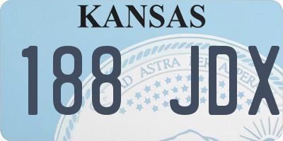 KS license plate 188JDX