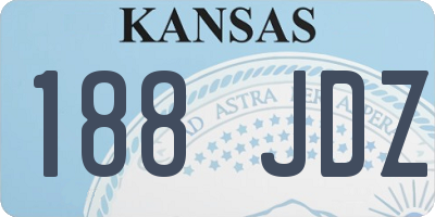 KS license plate 188JDZ