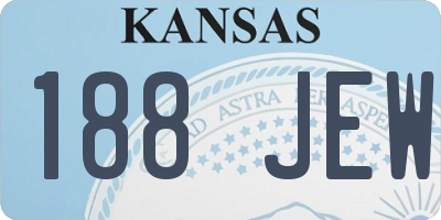 KS license plate 188JEW