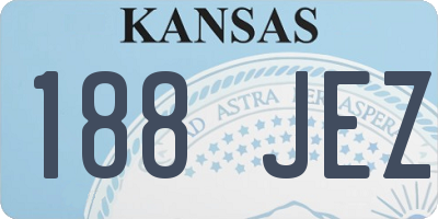 KS license plate 188JEZ