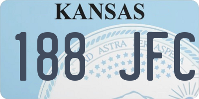 KS license plate 188JFC