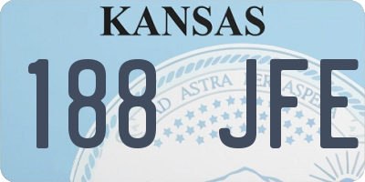 KS license plate 188JFE