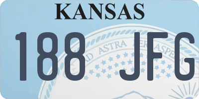 KS license plate 188JFG