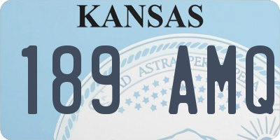 KS license plate 189AMQ