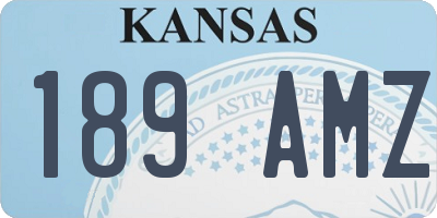 KS license plate 189AMZ