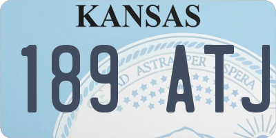 KS license plate 189ATJ