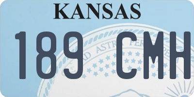 KS license plate 189CMH