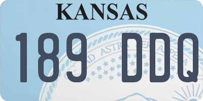 KS license plate 189DDQ