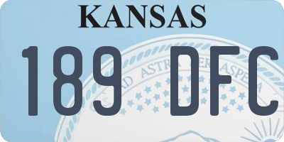KS license plate 189DFC