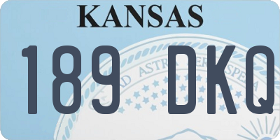KS license plate 189DKQ