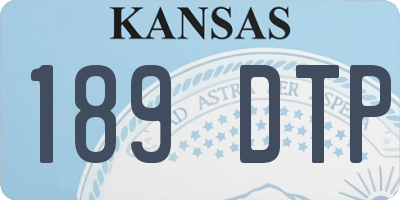 KS license plate 189DTP