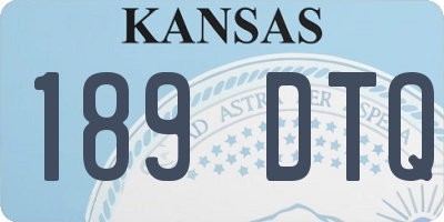 KS license plate 189DTQ