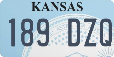 KS license plate 189DZQ