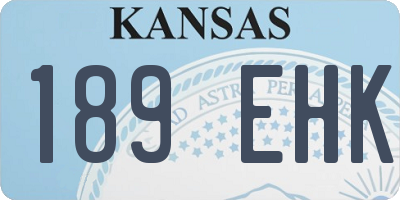 KS license plate 189EHK
