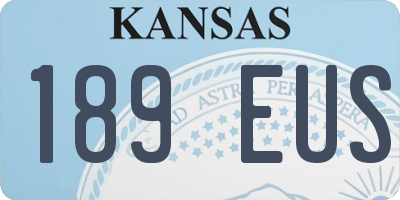 KS license plate 189EUS