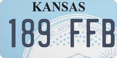 KS license plate 189FFB