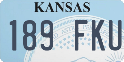 KS license plate 189FKU