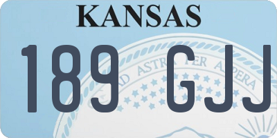 KS license plate 189GJJ