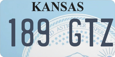 KS license plate 189GTZ