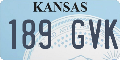 KS license plate 189GVK