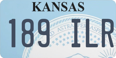 KS license plate 189ILR