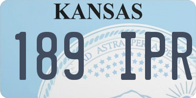KS license plate 189IPR