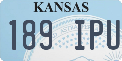 KS license plate 189IPU
