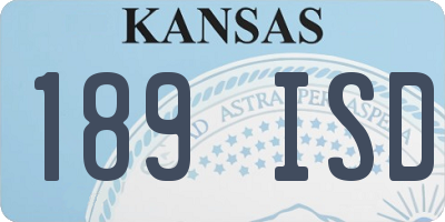 KS license plate 189ISD