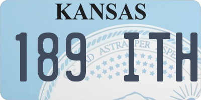 KS license plate 189ITH
