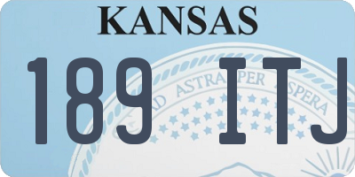 KS license plate 189ITJ