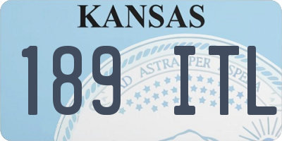 KS license plate 189ITL