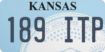 KS license plate 189ITP