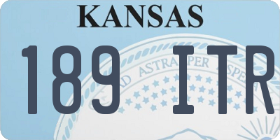 KS license plate 189ITR
