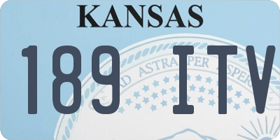 KS license plate 189ITV