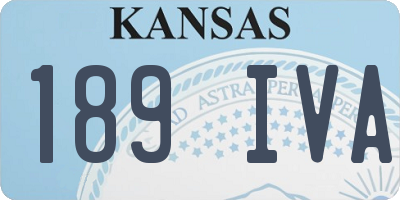 KS license plate 189IVA