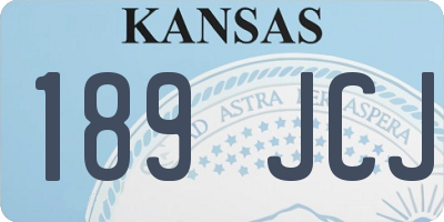 KS license plate 189JCJ