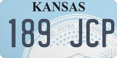 KS license plate 189JCP