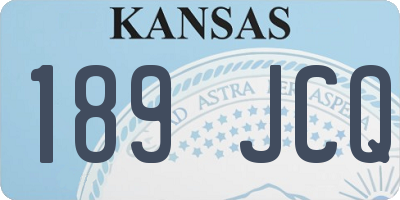 KS license plate 189JCQ