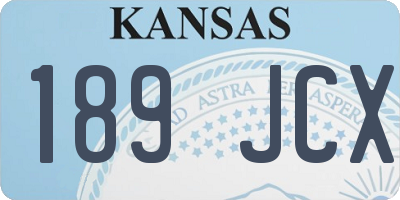 KS license plate 189JCX