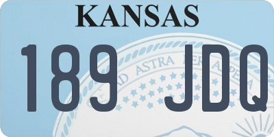 KS license plate 189JDQ