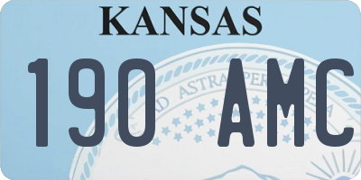 KS license plate 190AMC