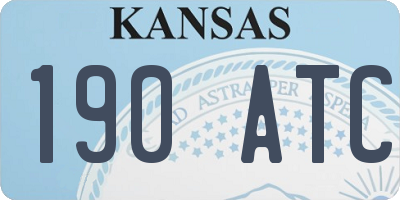 KS license plate 190ATC