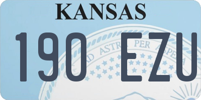 KS license plate 190EZU