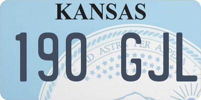 KS license plate 190GJL