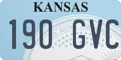 KS license plate 190GVC