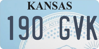 KS license plate 190GVK