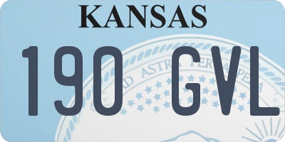 KS license plate 190GVL