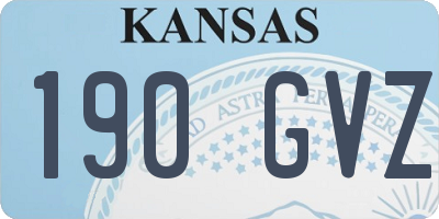 KS license plate 190GVZ