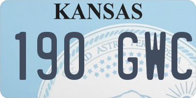 KS license plate 190GWC